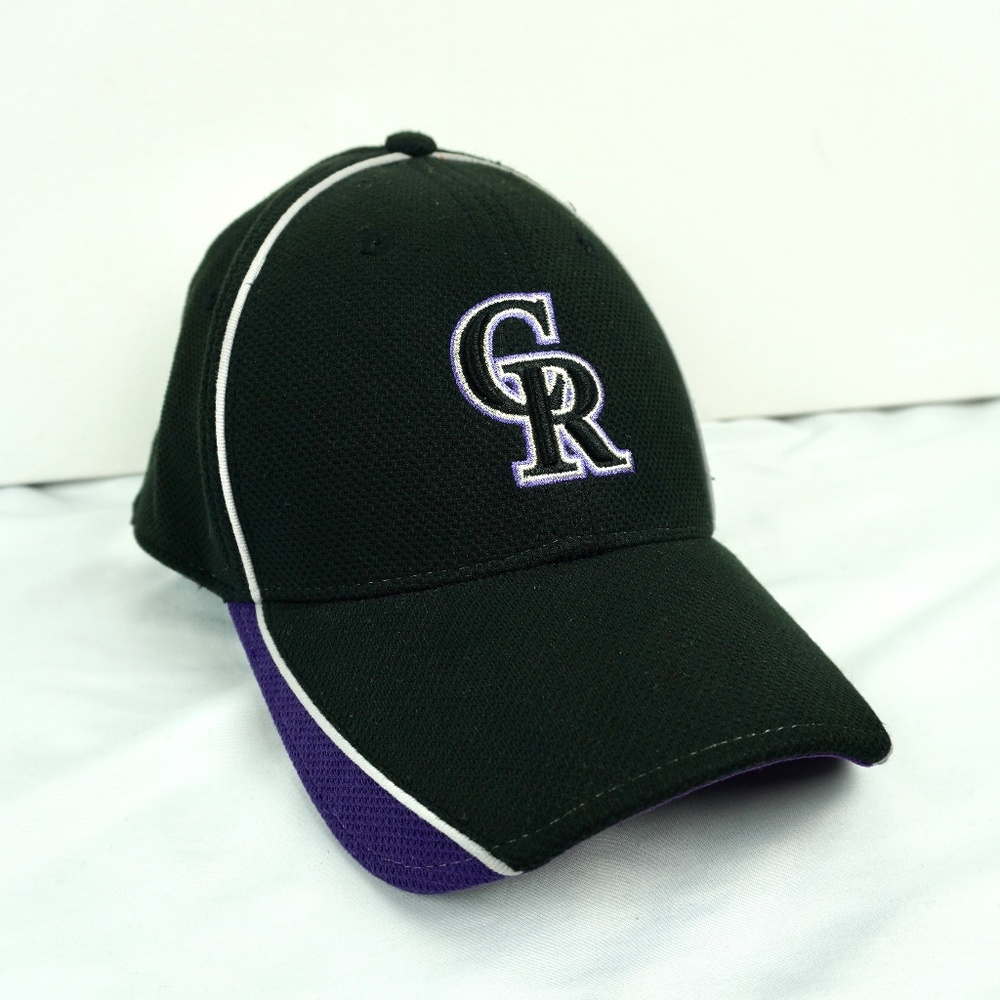Colorado Rockies New Era 39Thirty Batting Hat MLB Flex Stretch Fit Hat Youth OS